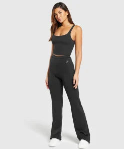 DAMES Gymshark Croptops|Tanktops*Scoop Back Crop Tank- Black