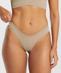 DAMES Gymshark Ondergoed|Dames Ondergoed*Seamless Dipped Front Thong