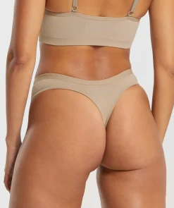 DAMES Gymshark Ondergoed|Dames Ondergoed*Seamless Dipped Front Thong