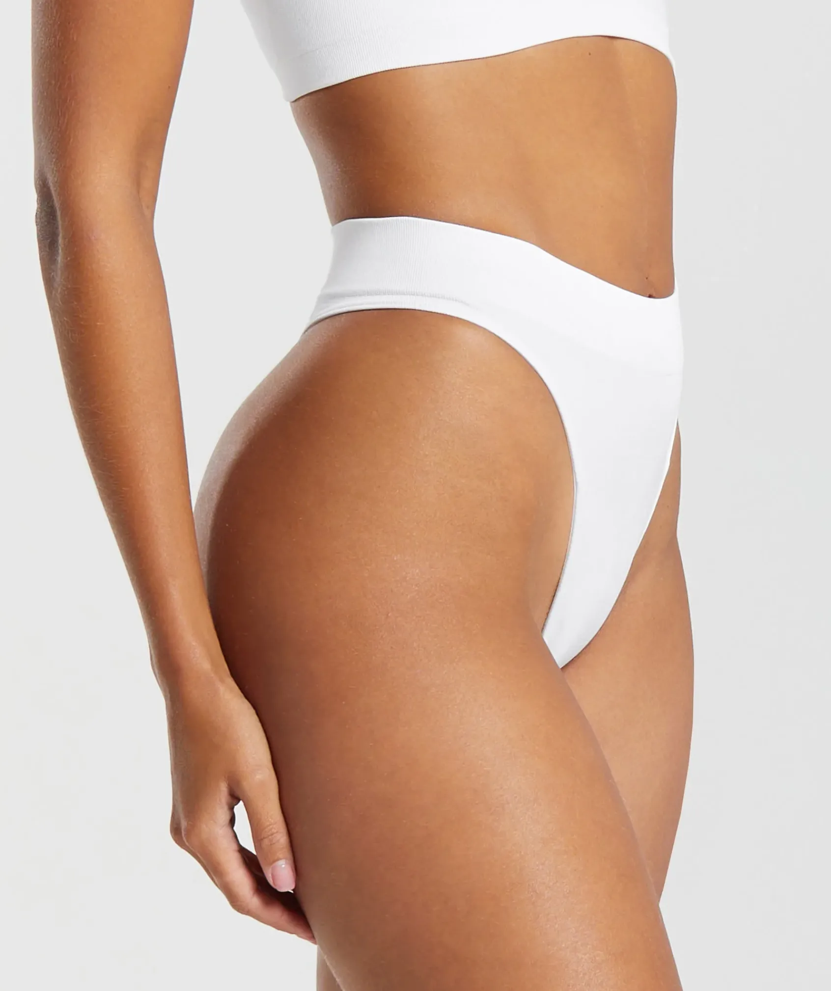DAMES Gymshark Ondergoed|Dames Ondergoed*Seamless High Leg Thong