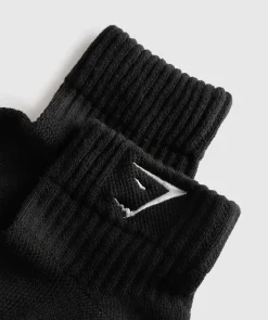 Gymshark Sportsokken|Enkelsokken*Sharkhead Embroidered Quarter Socks 2pk