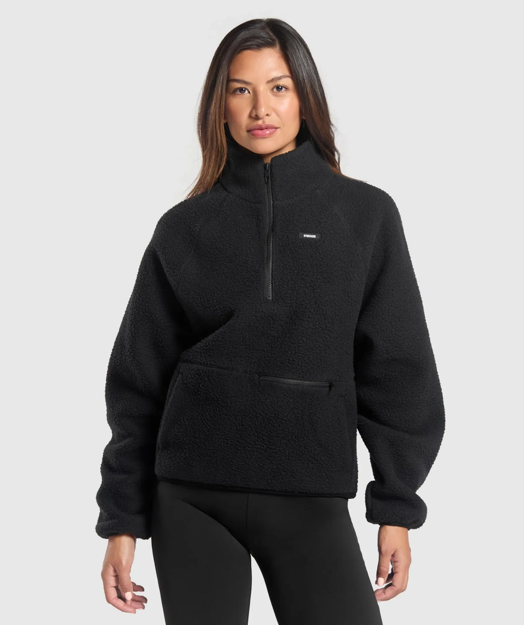 DAMES Gymshark Outerwear|Sportjacks*Sherpa 1/4 Zip