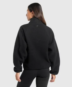 DAMES Gymshark Outerwear|Sportjacks*Sherpa 1/4 Zip