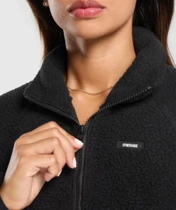 DAMES Gymshark Outerwear|Sportjacks*Sherpa 1/4 Zip