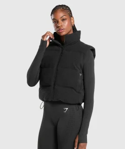 DAMES Gymshark Outerwear|Sportjacks*Sherpa Gilet