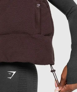 DAMES Gymshark Outerwear|Sportjacks*Sherpa Gilet
