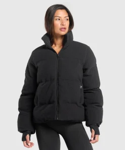 DAMES Gymshark Outerwear|Sportjacks*Sherpa Puffer Jacket