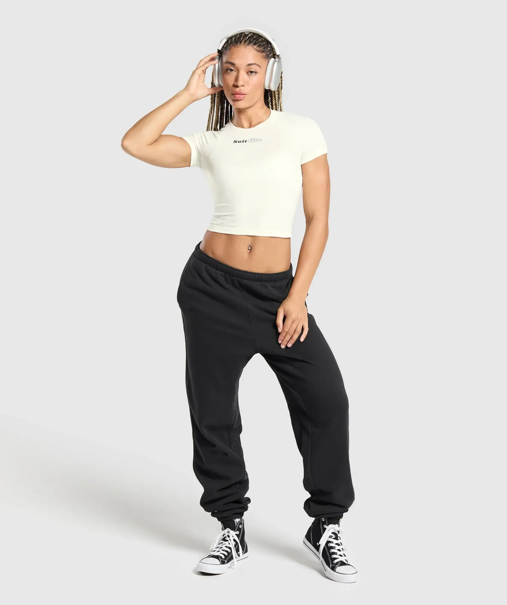 DAMES Gymshark Croptops|T-shirts*Soft Life Baby Tee
