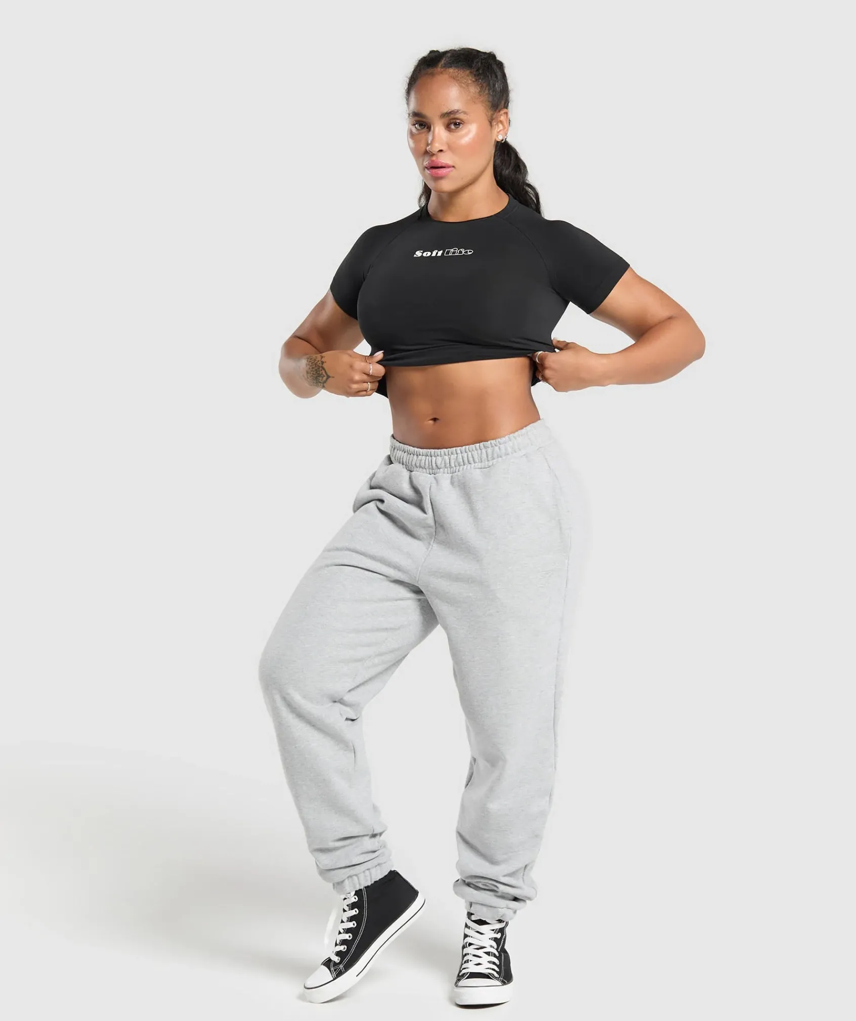 DAMES Gymshark Croptops|T-shirts*Soft Life Baby Tee