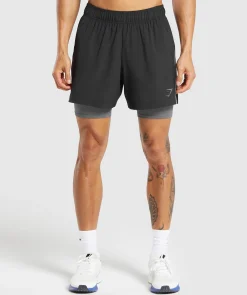 Heren Gymshark Shorts*Sport 5" 2 in 1 Shorts