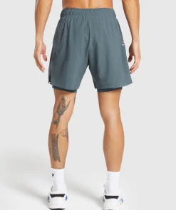 Heren Gymshark Shorts*Sport 7" 2 in 1 Shorts