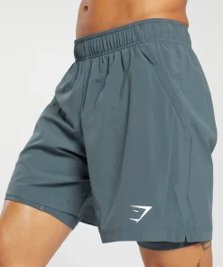 Heren Gymshark Shorts*Sport 7" 2 in 1 Shorts