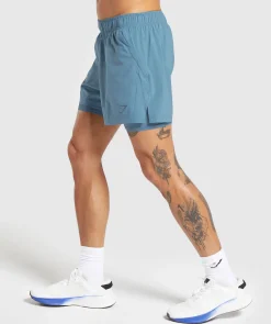 Heren Gymshark Shorts*Sport 5" 2 in 1 Shorts