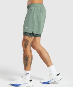 Heren Gymshark Shorts*Sport 5" 2 in 1 Shorts