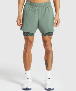 Heren Gymshark Shorts*Sport 5" 2 in 1 Shorts