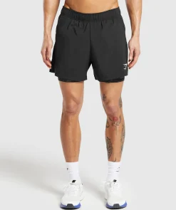 Heren Gymshark Shorts*Sport  5" 2 in 1 Shorts