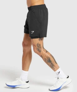 Heren Gymshark Shorts*Sport  5" 2 in 1 Shorts