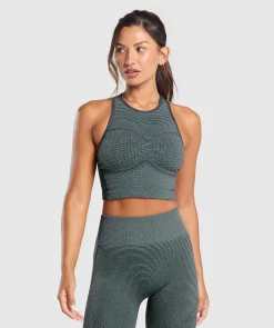 DAMES Gymshark Croptops|Tanktops*Sport Seamless Cropped Tank