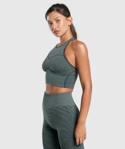 DAMES Gymshark Croptops|Tanktops*Sport Seamless Cropped Tank