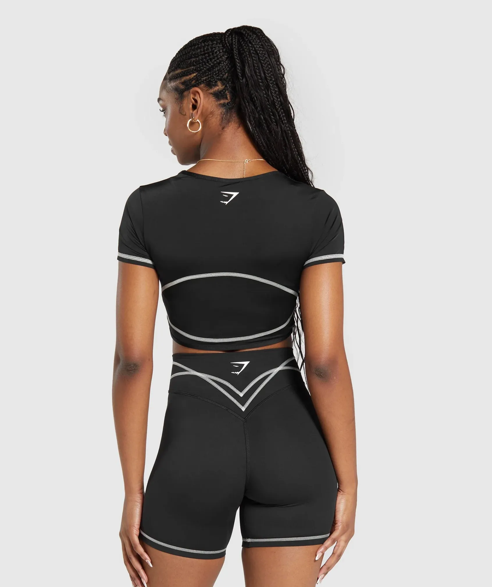 DAMES Gymshark Croptops|T-shirts*Stitch Feature Crop Top