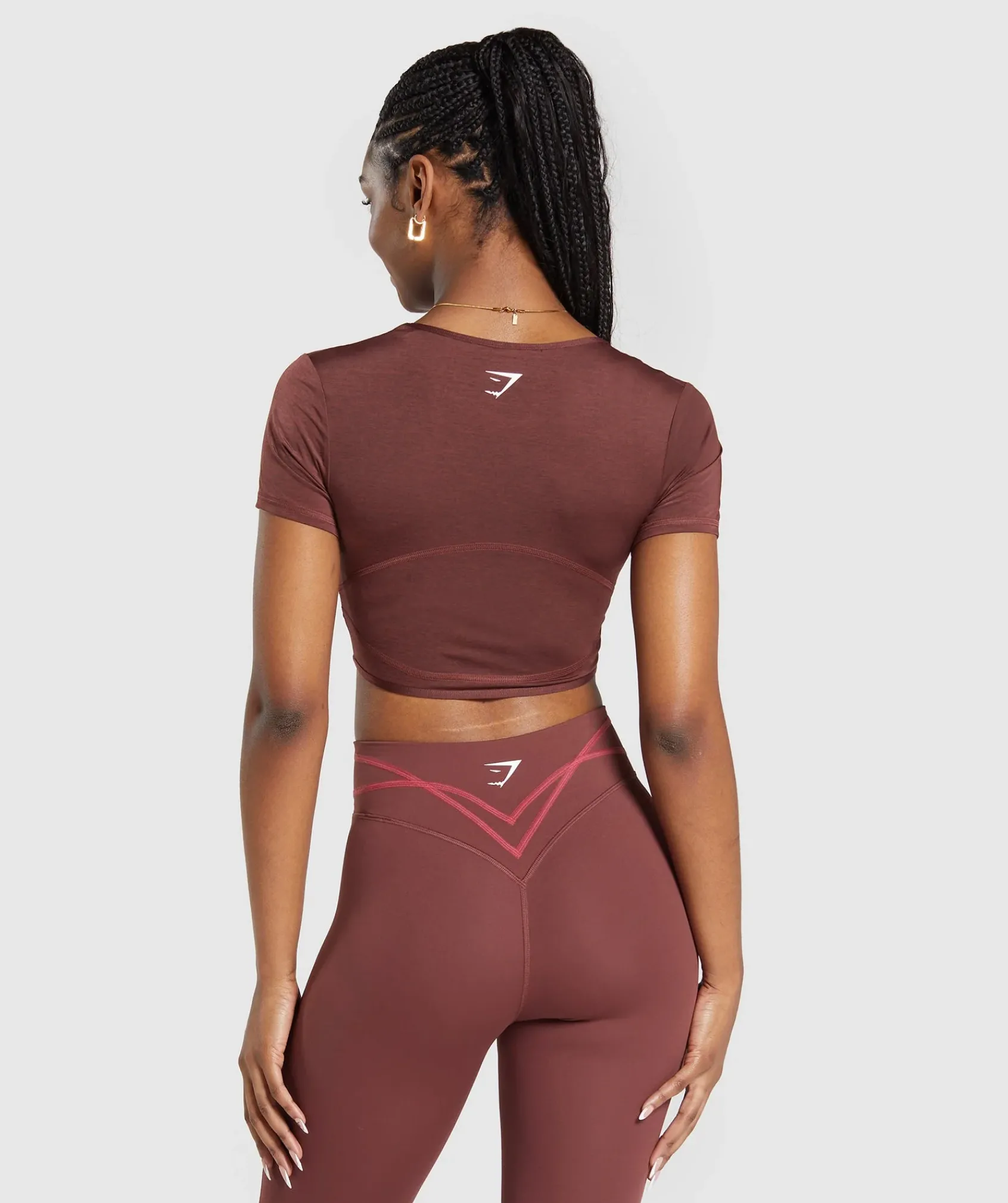 DAMES Gymshark Croptops|T-shirts*Stitch Feature Crop Top