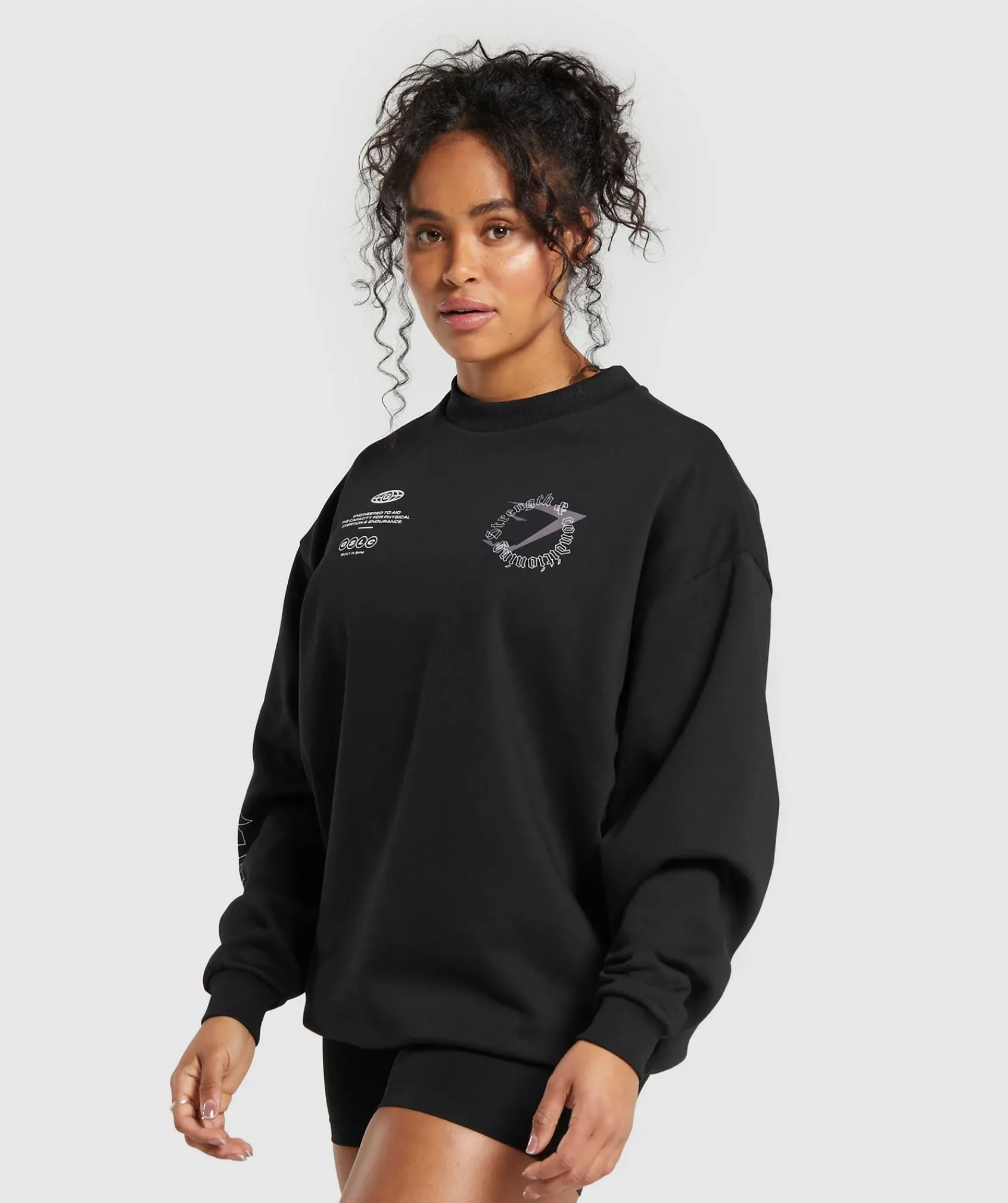 DAMES Gymshark Hoodies & Truien*Strength & Conditioning Oversized Sweatshirt