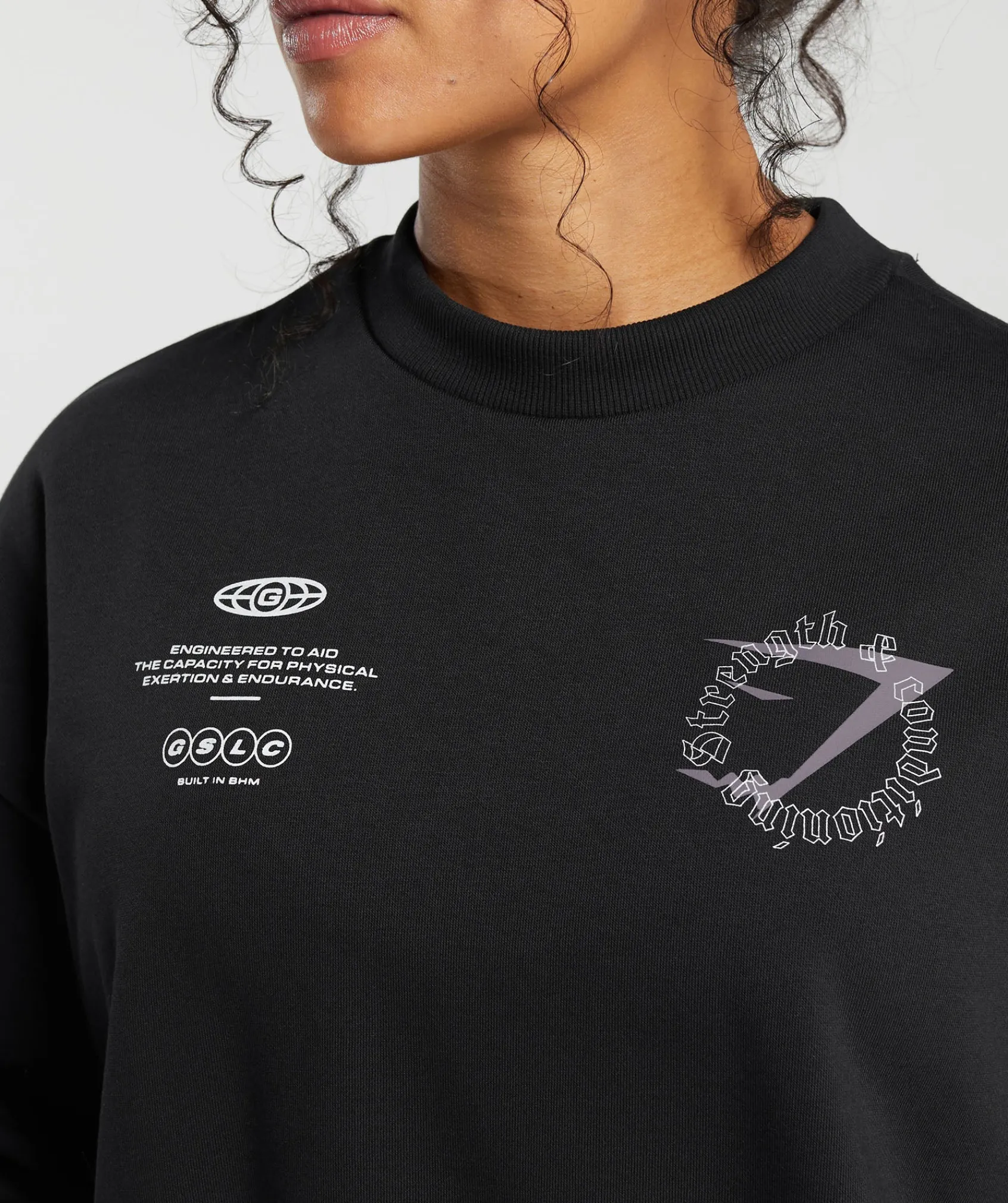 DAMES Gymshark Hoodies & Truien*Strength & Conditioning Oversized Sweatshirt