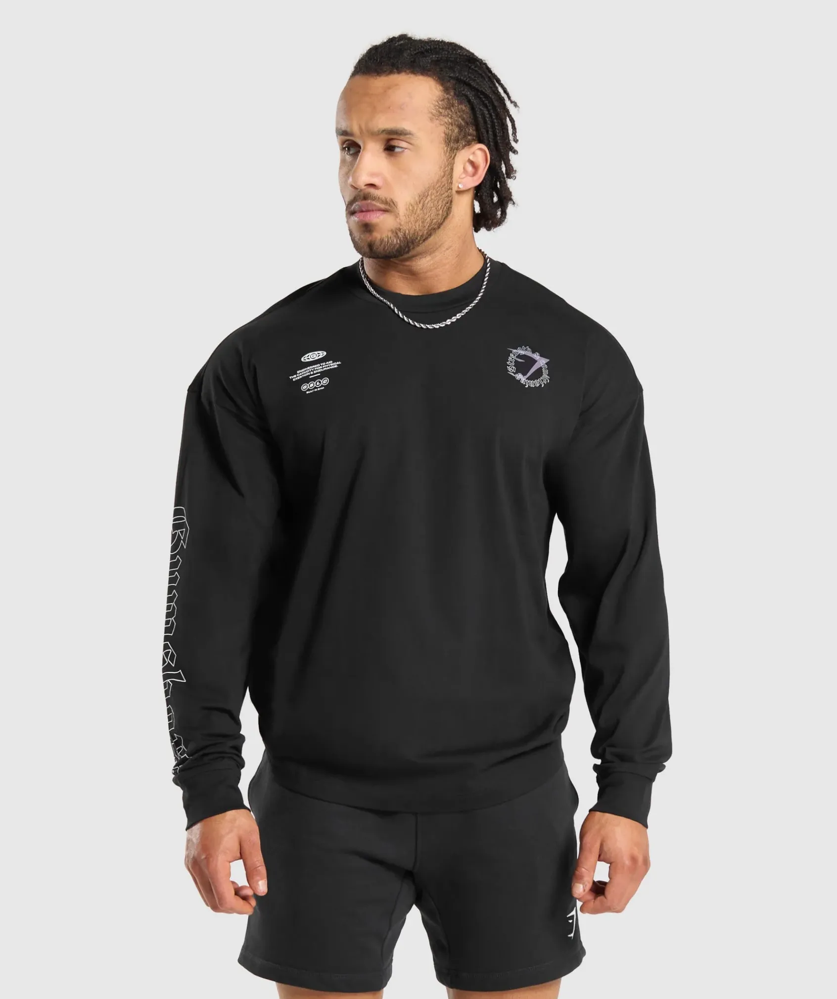 Heren Gymshark T-shirts*Strength and Conditioning Long Sleeve T-Shirt