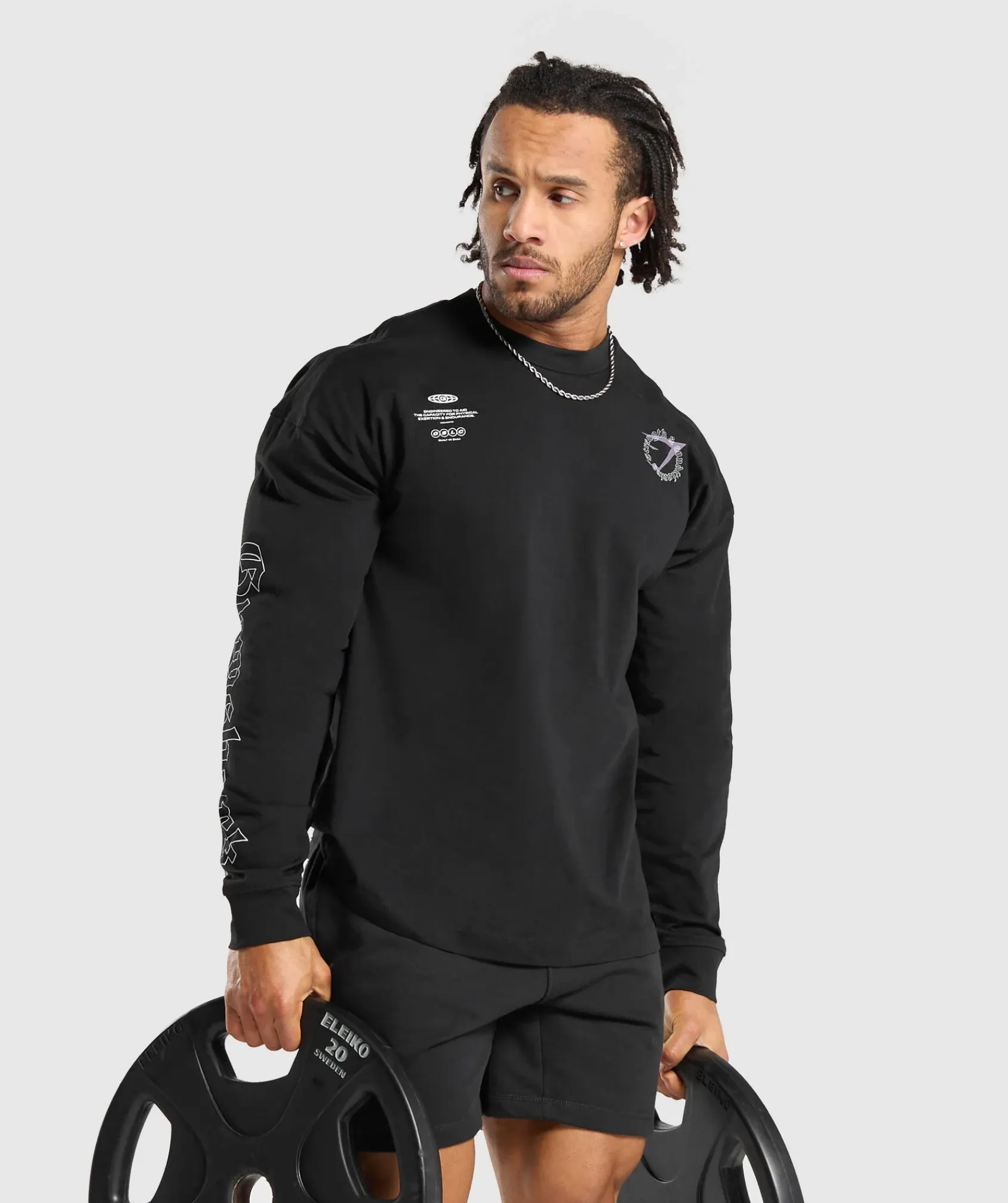 Heren Gymshark T-shirts*Strength and Conditioning Long Sleeve T-Shirt