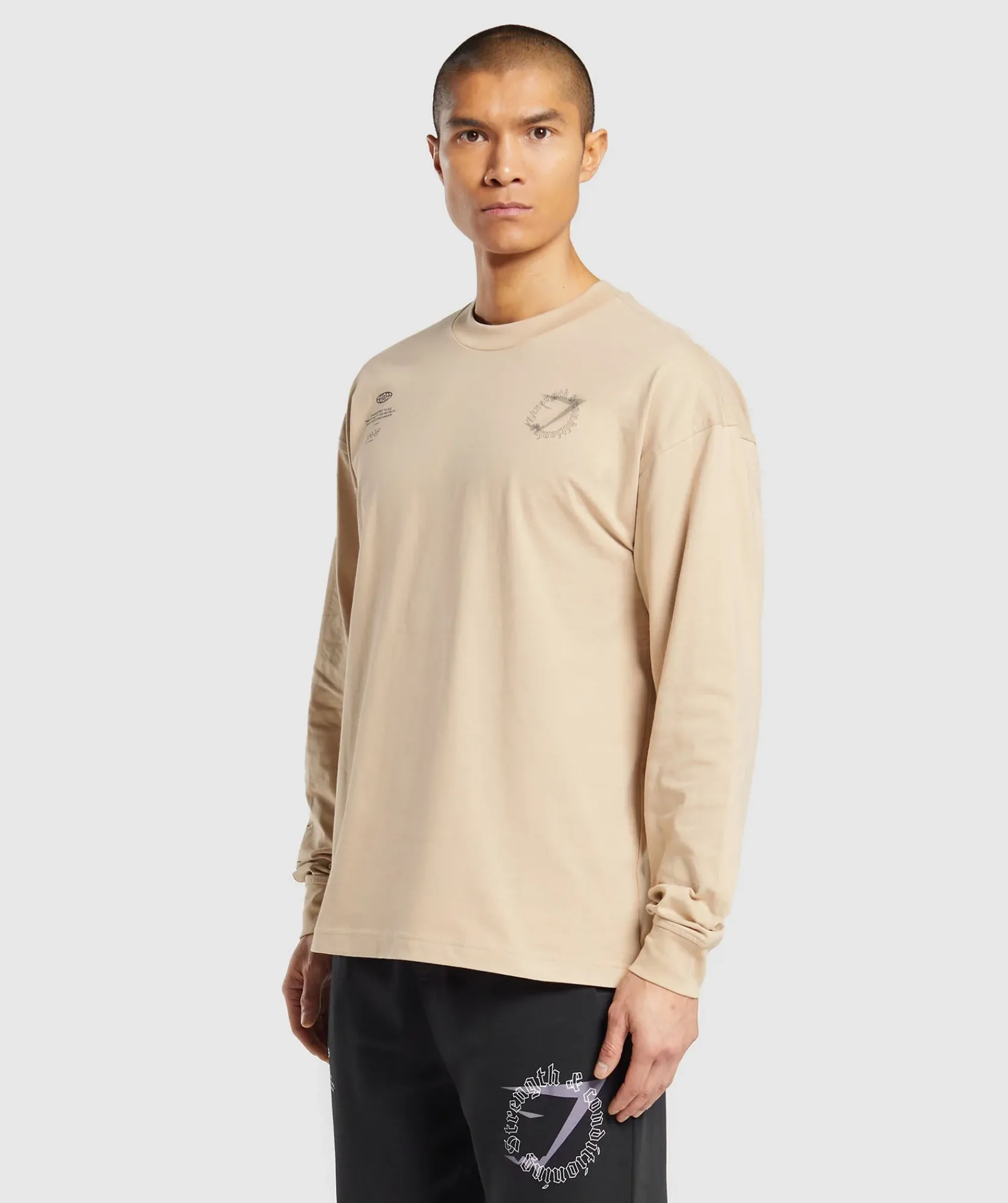 Heren Gymshark T-shirts*Strength and Conditioning Long Sleeve T-Shirt