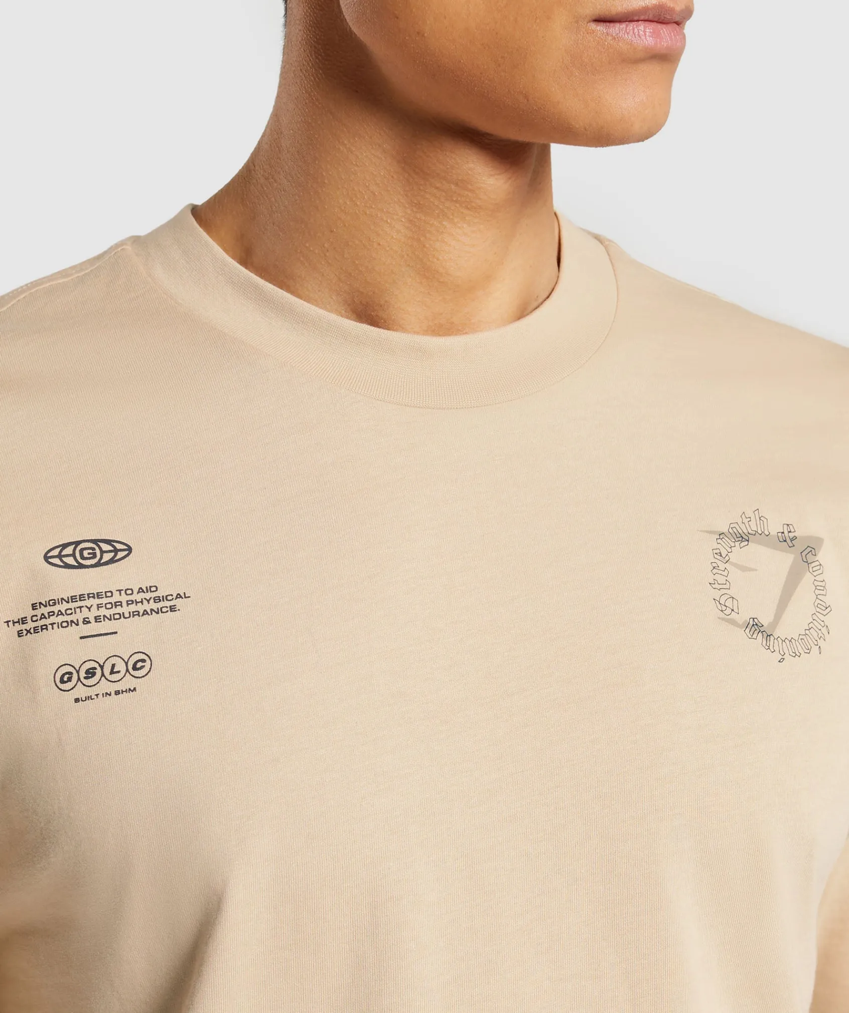 Heren Gymshark T-shirts*Strength and Conditioning Long Sleeve T-Shirt