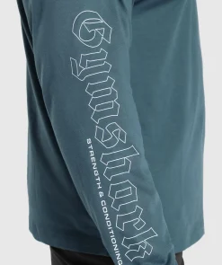 Heren Gymshark T-shirts*Strength and Conditioning Long Sleeve T-Shirt