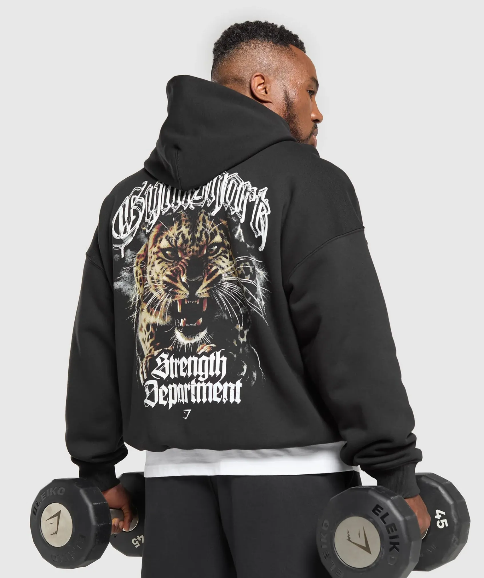 Heren Gymshark Hoodies & Truien*Strength Department Animal Oversized Hoodie