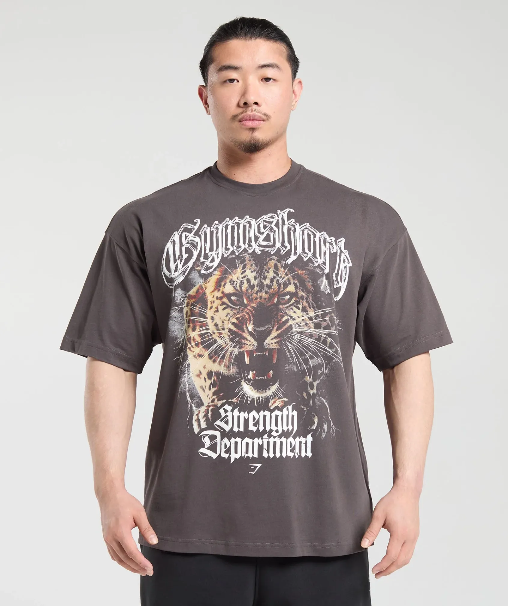 Heren Gymshark T-shirts*Strength Department Animal Oversized T-Shirt