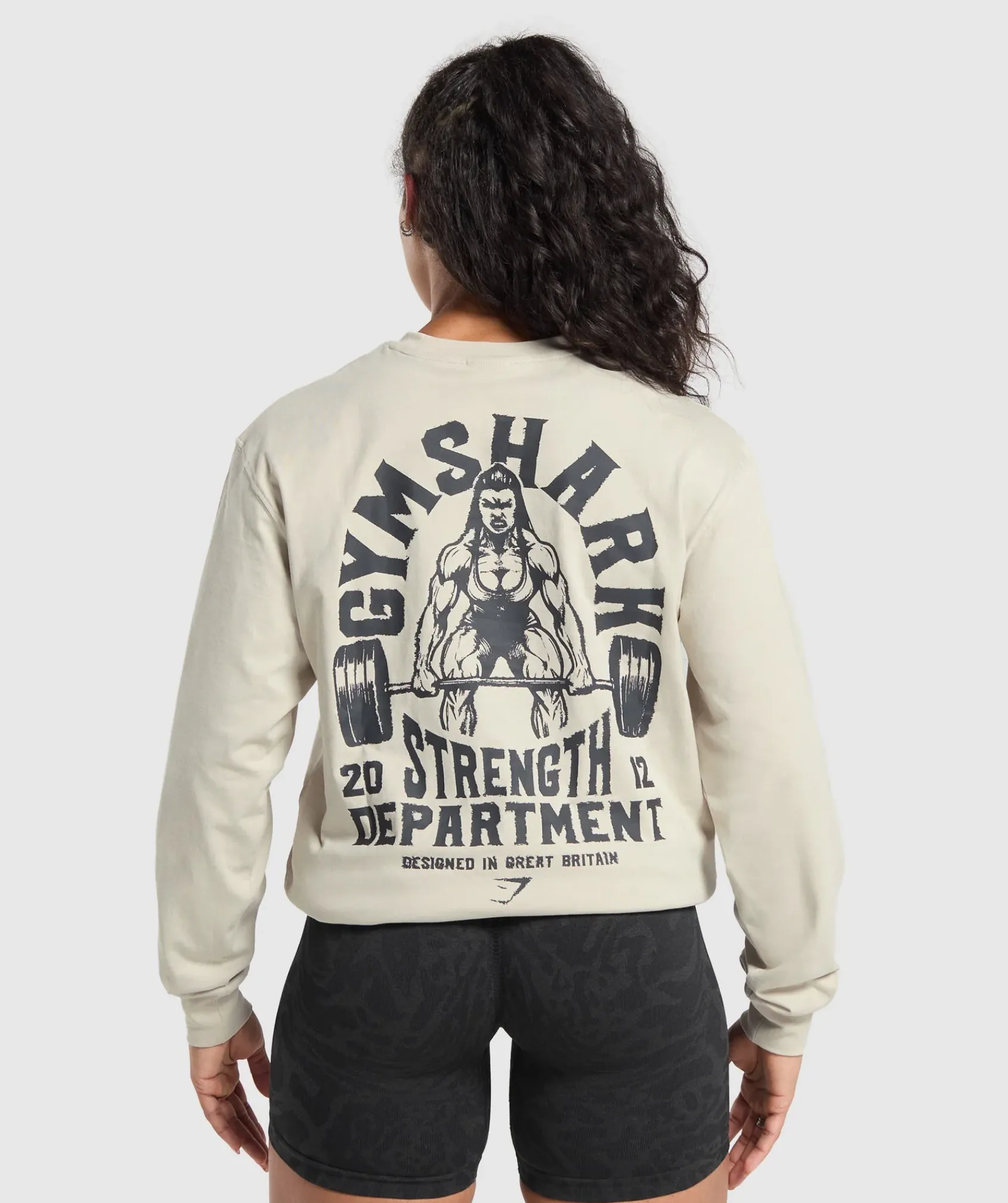 DAMES Gymshark T-shirts*Strength Department Graphic LS Top