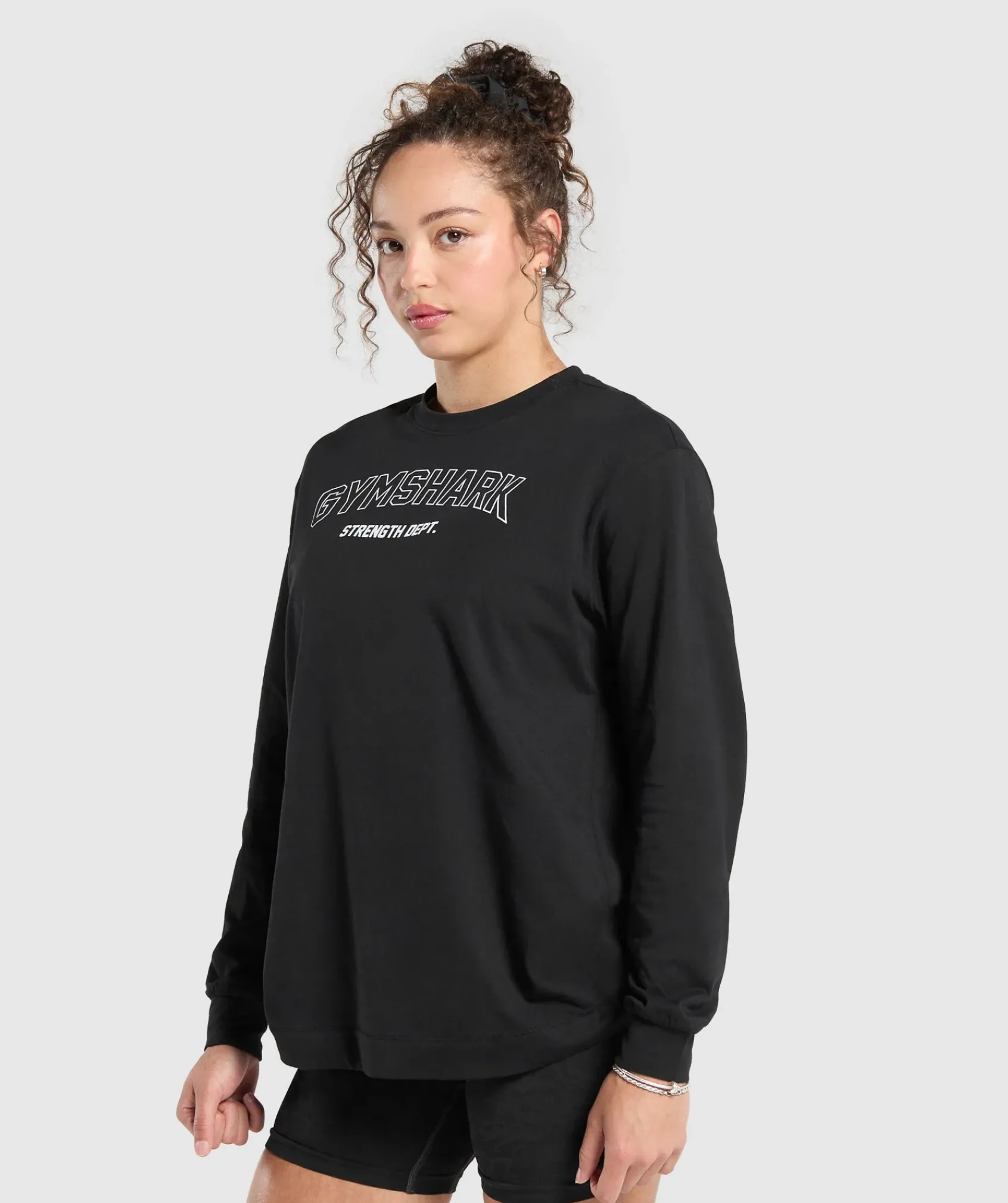 DAMES Gymshark T-shirts*Strength Department Long Sleeve Skater