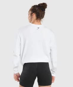 DAMES Gymshark Bedekkende Sportkleding|T-shirts*Strength Department Long Sleeve Skater