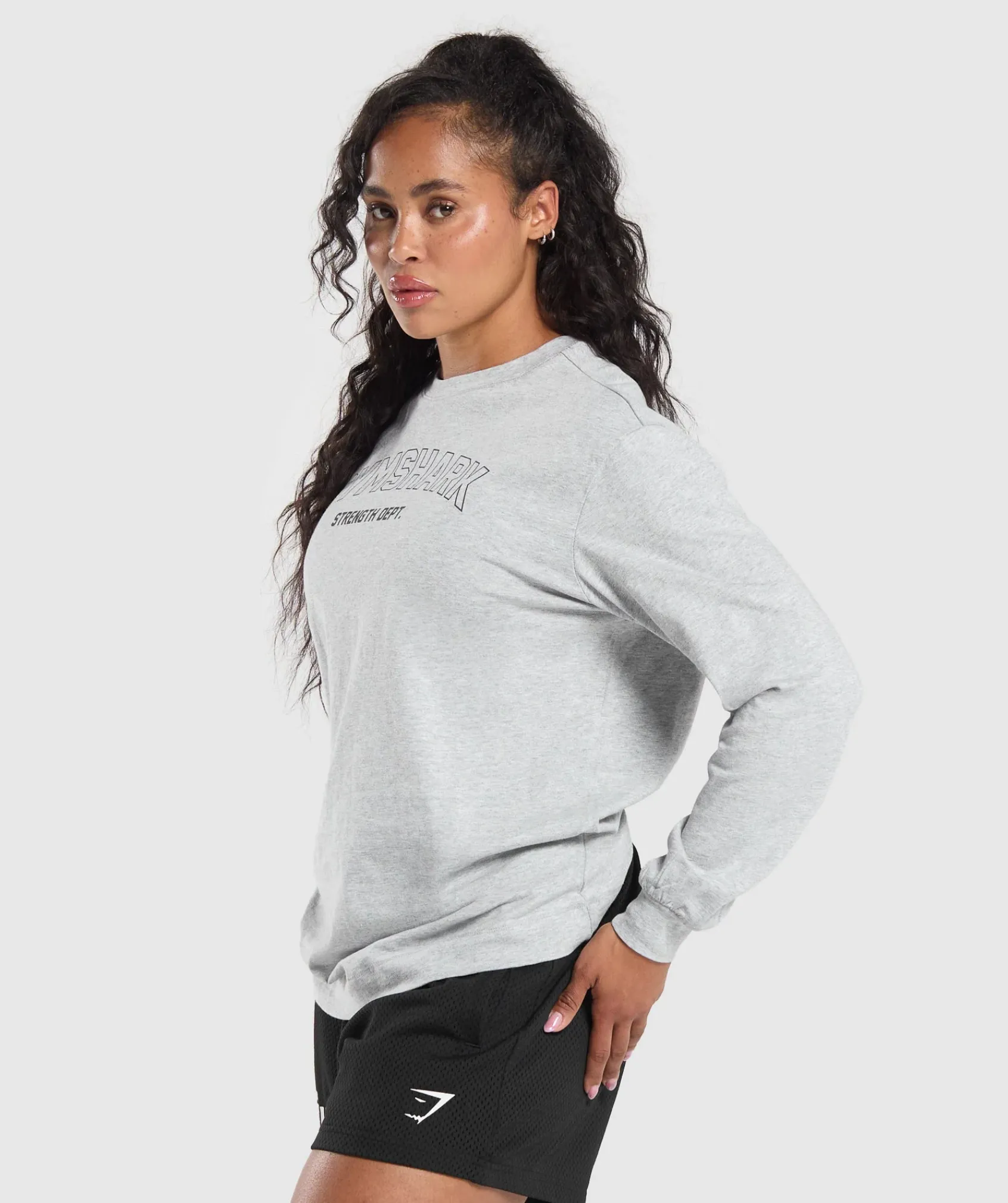 DAMES Gymshark Bedekkende Sportkleding|T-shirts*Strength Department Long Sleeve Skater