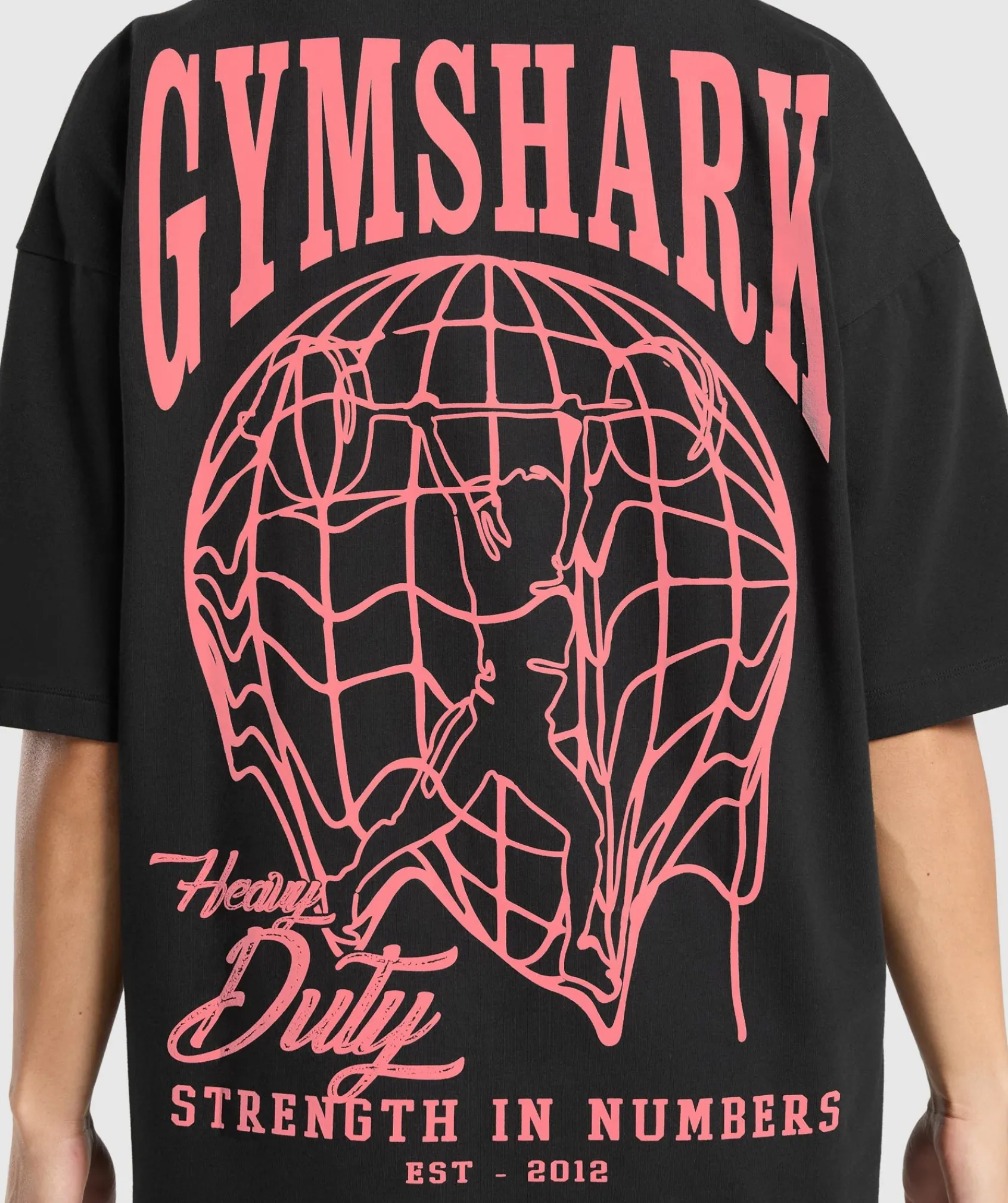 DAMES Gymshark Bedekkende Sportkleding|T-shirts*Strength In Numbers Oversized T-Shirt