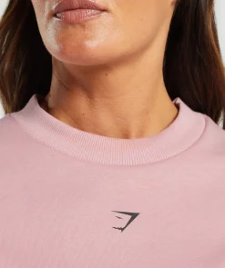DAMES Gymshark Hoodies & Truien*Strong Girl Lifting Club Oversized Graphic Crew