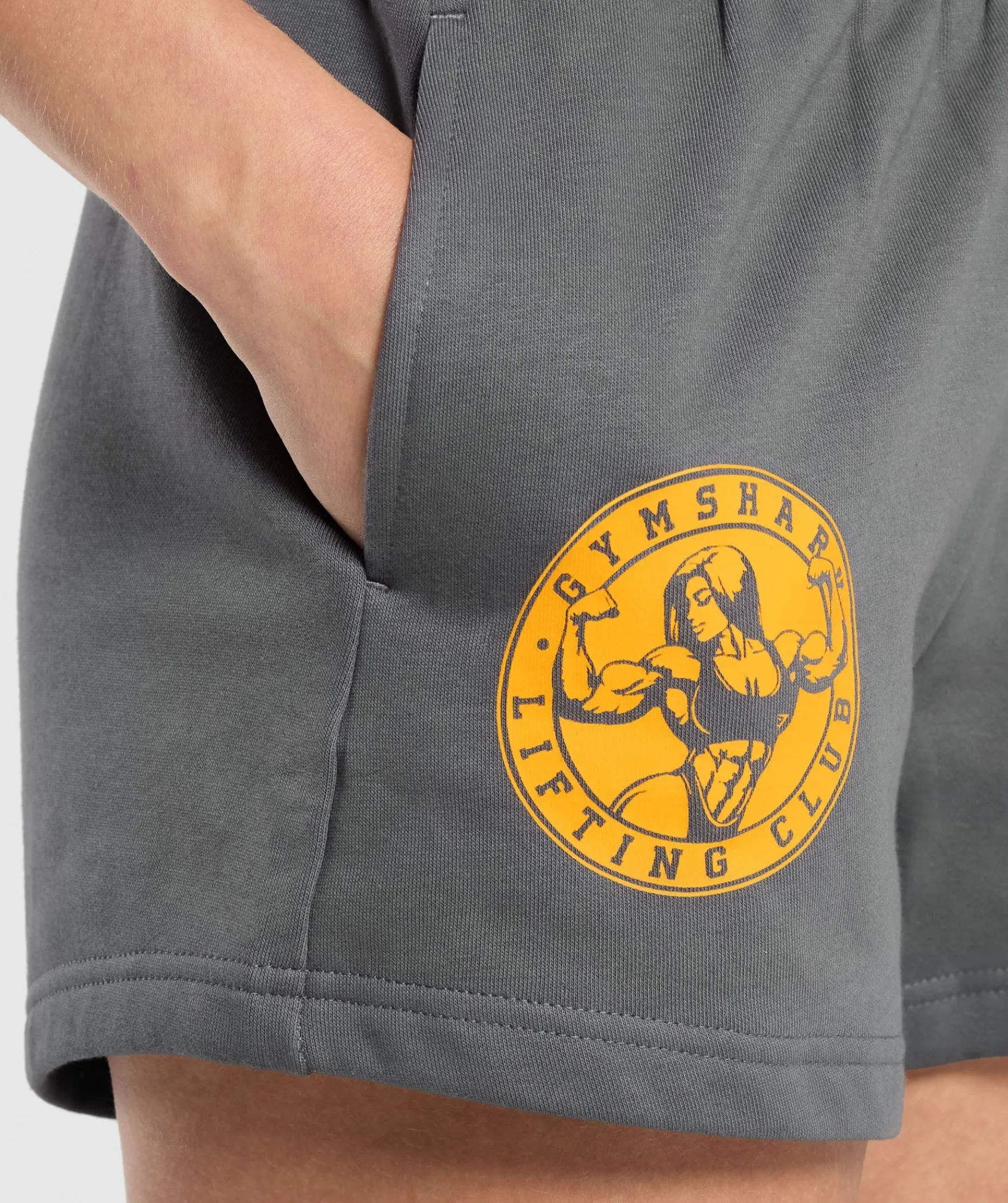 DAMES Gymshark Shorts*Strong Girl Lifting Club Graphic Shorts