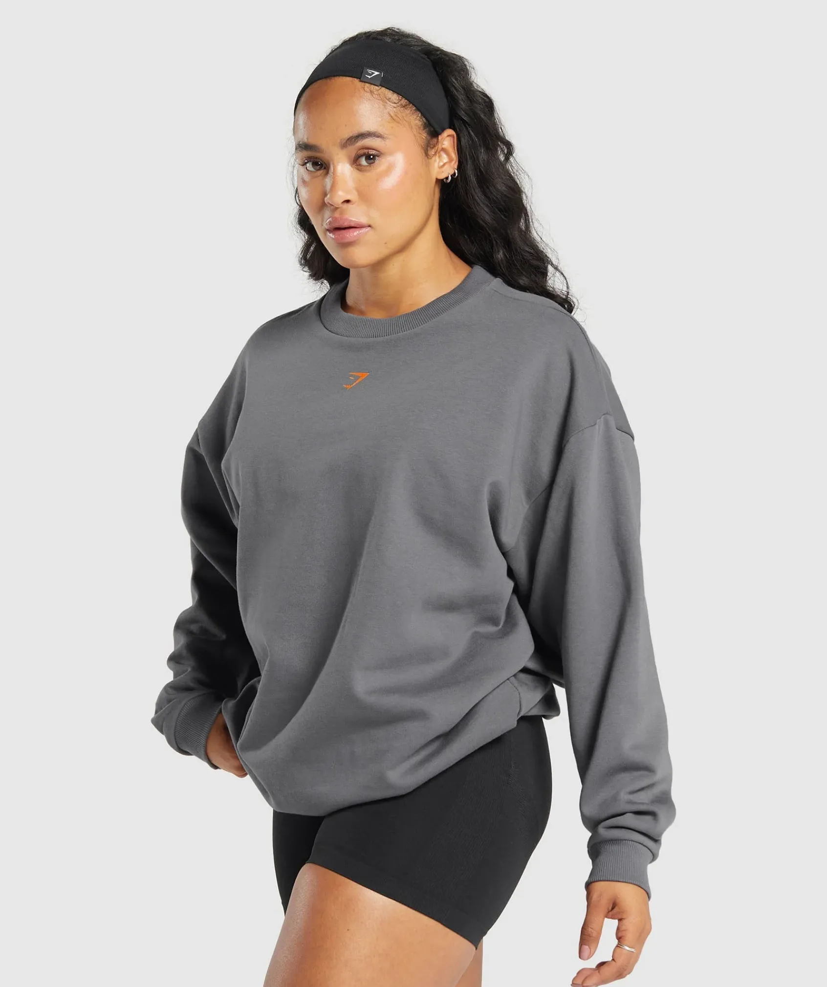DAMES Gymshark Hoodies & Truien*Strong Girl Lifting Club Oversized Graphic Crew