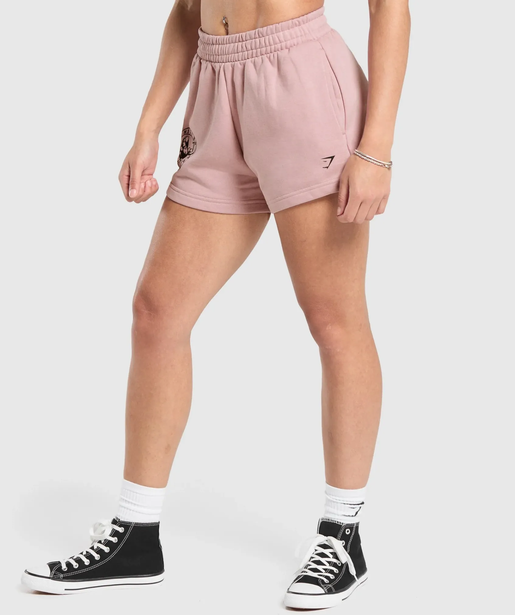 DAMES Gymshark Shorts*Strong Girl Lifting Club Graphic Shorts