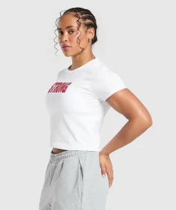 DAMES Gymshark Croptops|T-shirts*Strong Lifter Baby Tee