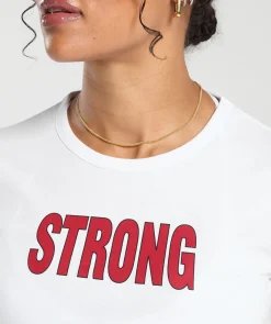 DAMES Gymshark Croptops|T-shirts*Strong Lifter Baby Tee