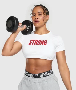 DAMES Gymshark Croptops|T-shirts*Strong Lifter Baby Tee