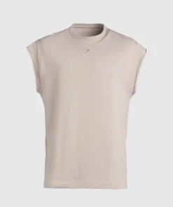 Heren Gymshark Tanktops|T-shirts*Super Natural Cut Off Tank