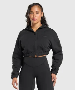 DAMES Gymshark Hoodies & Truien*Superset Crop Zip Hoodie