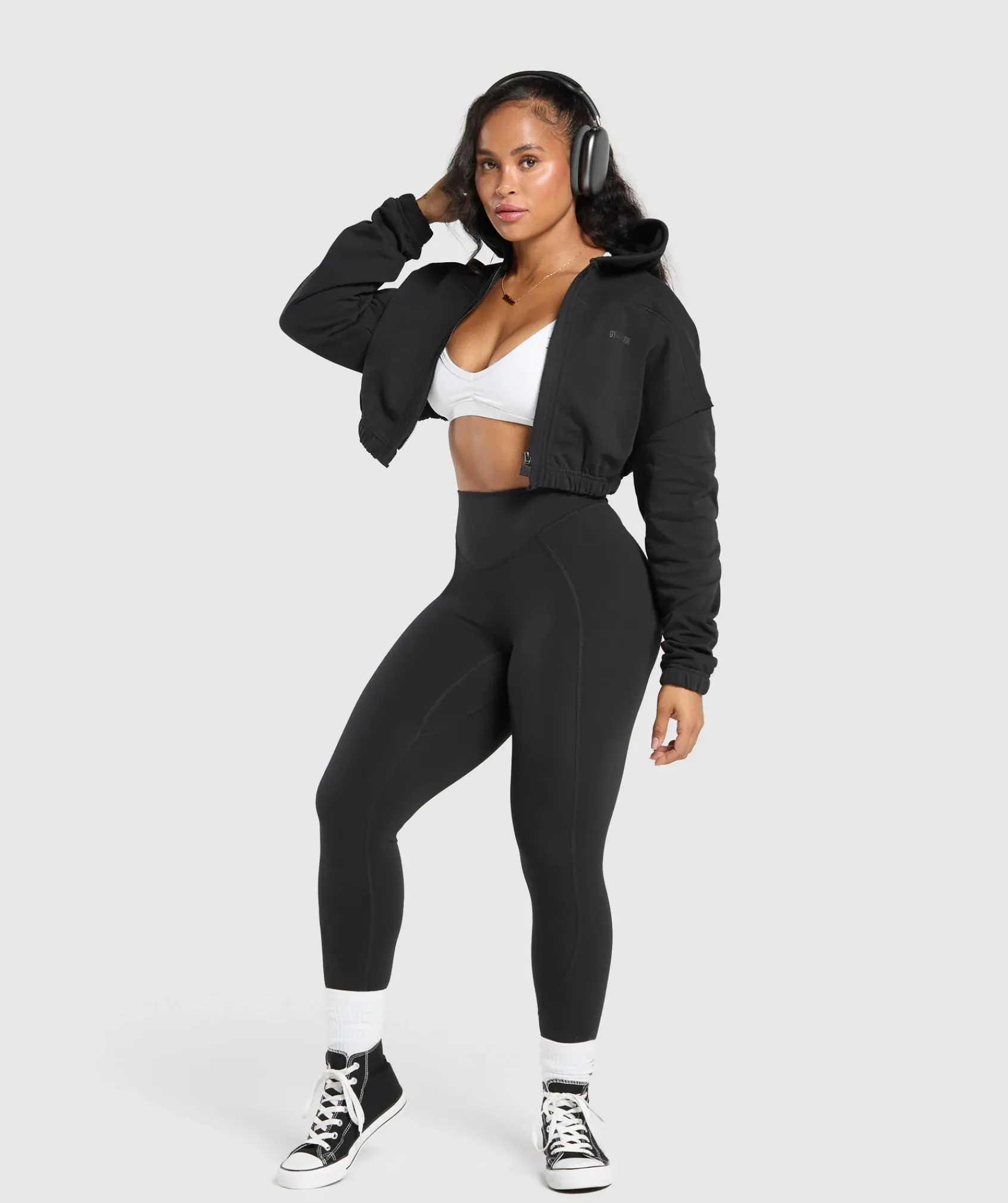 DAMES Gymshark Hoodies & Truien*Superset Crop Zip Hoodie