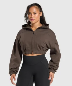DAMES Gymshark Hoodies & Truien*Superset Crop Zip Hoodie